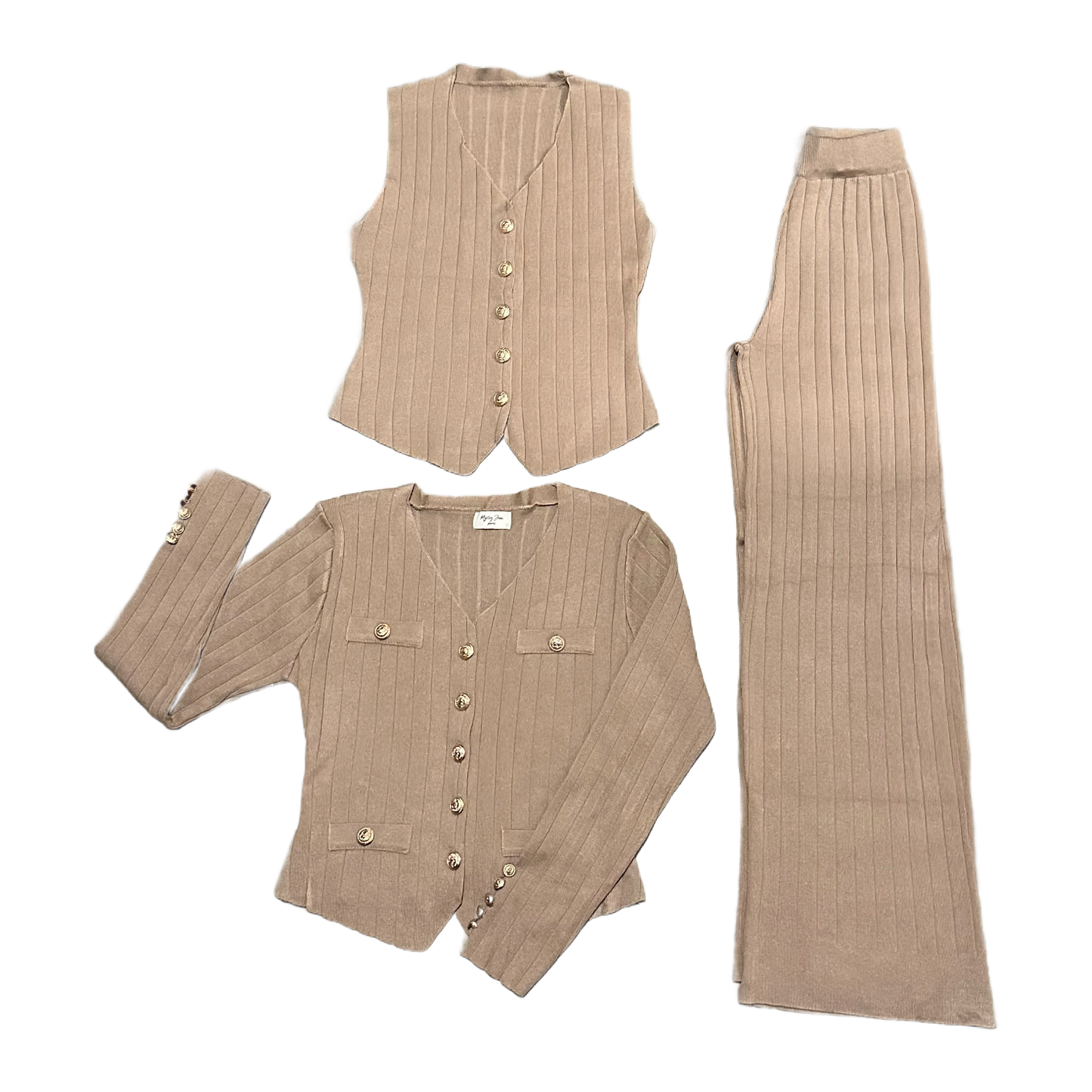 Tricot Ribset 3-piece